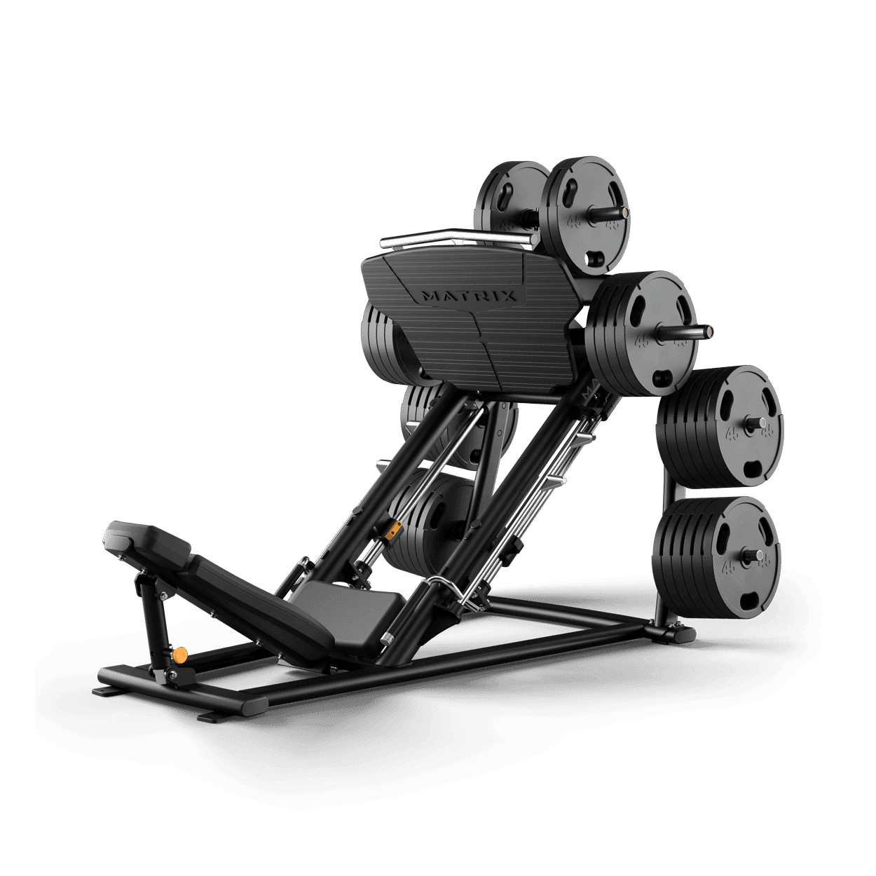 45-degree leg press available at Evove